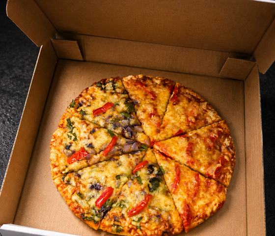 Stone-baked pizza